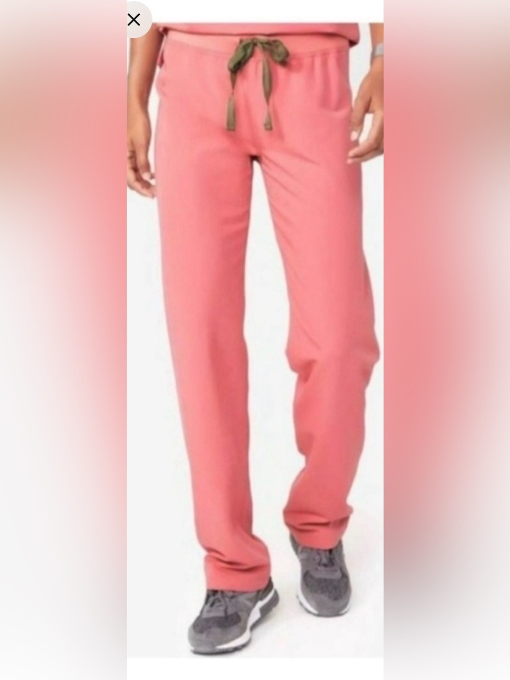 Figs Livingston Beat it Pink po 1288 coral pink scrub pants Med / Tall